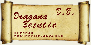 Dragana Betulić vizit kartica